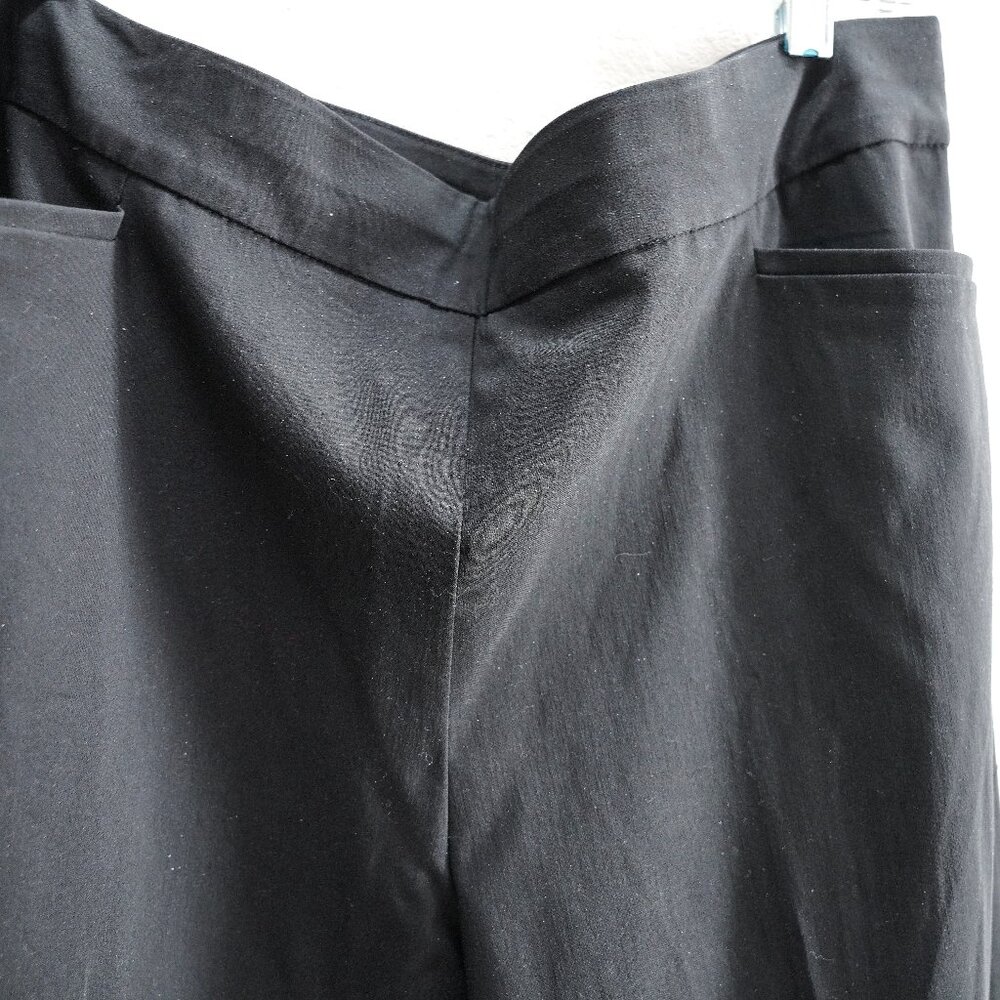 Chico's Black Brigitte Grommet Wide Leg Pants size 3 NWOTS - Picture 4 of 7
